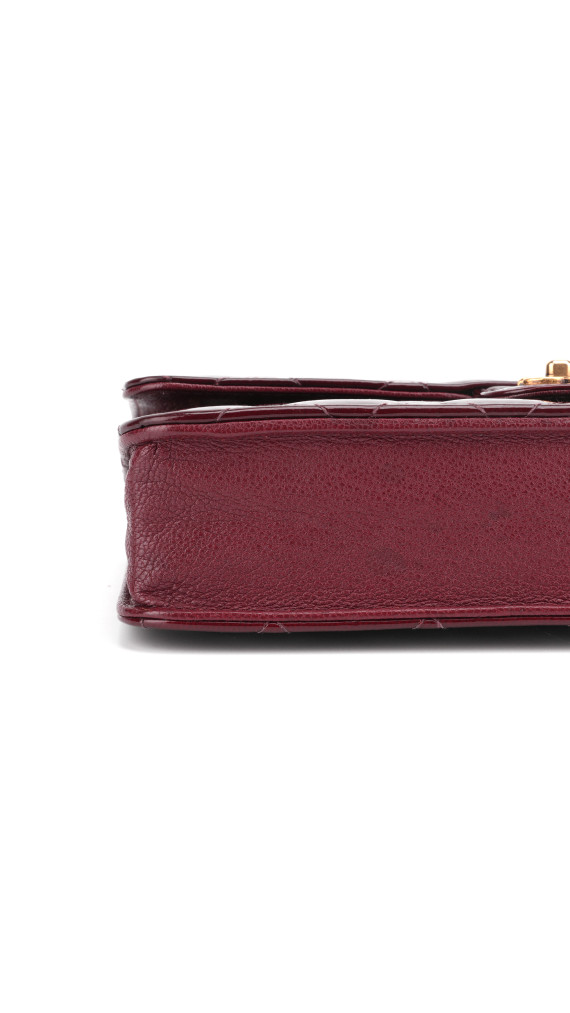 Chanel Wallet On Chain Shoulder Bag i Burgunder Patent