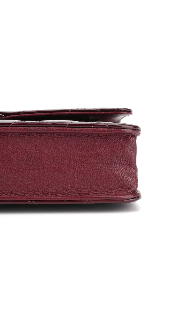 Chanel Wallet On Chain Shoulder Bag i Burgunder Patent