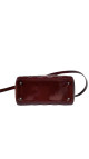 Lady Dior Size Medium i burgunder patent leather