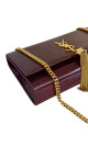 YSL Kate Tassel in Crocodile-embossed Shoulder Bag