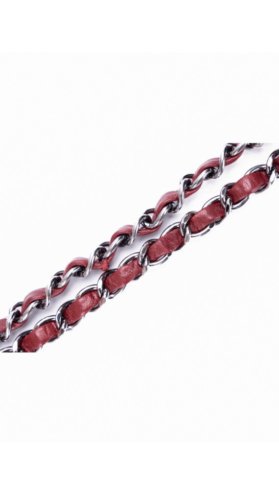 Chanel Classic Double Flap Bag I Burgunder Lammeskinn