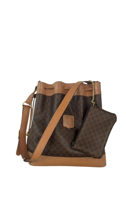 Vintage Celine Bucket Bag m. Clutch