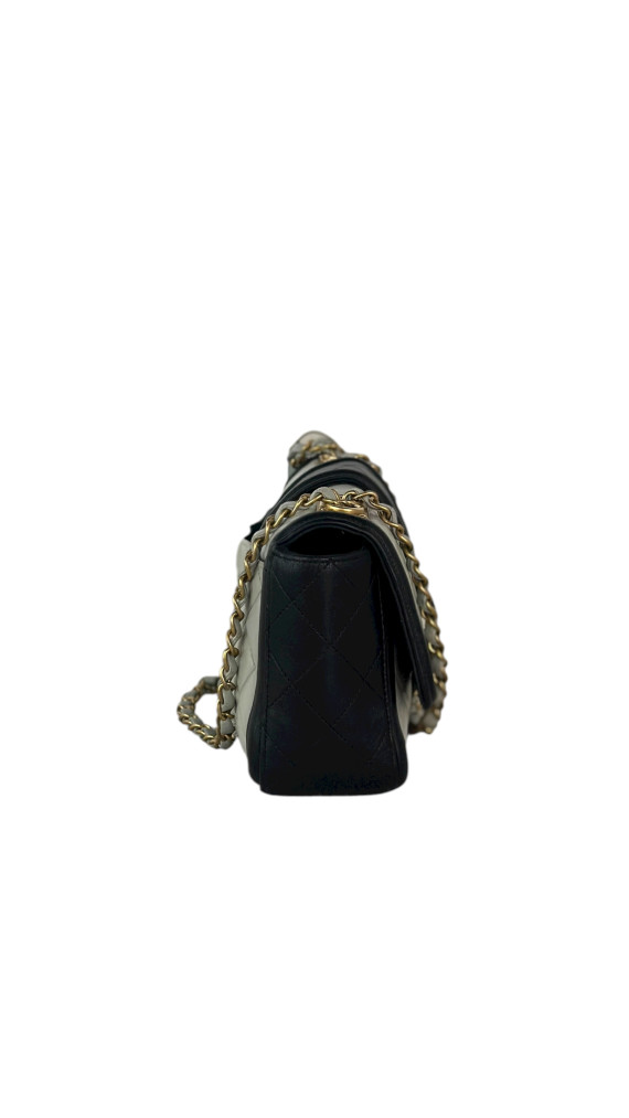 Chanel Single Two Toned Flap Bag