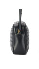 Saint Laurent Lou Camera Bag i sort chevron-quiltet skin