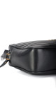 Saint Laurent Lou Camera Bag i sort chevron-quiltet skin