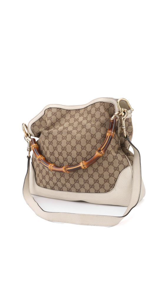 Gucci Jackie Bamboo Hobo - GG Canvas
