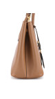 Prada Cuir Twin Shoulder Bag - Karamell
