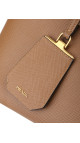 Prada Cuir Twin Shoulder Bag - Karamell