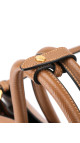 Prada Cuir Twin Shoulder Bag - Karamell
