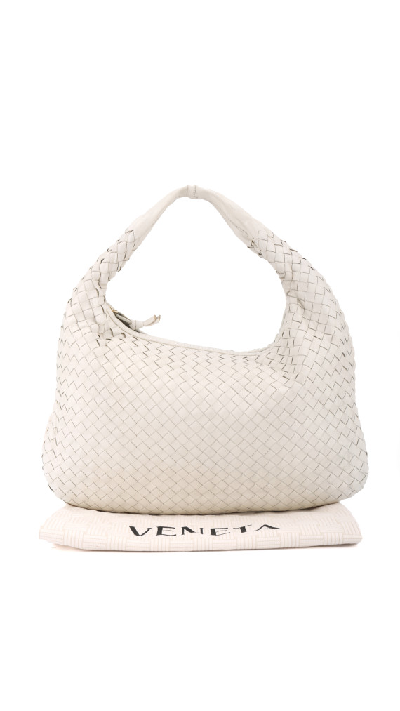 Bottega Veneta Intrecciato Hobo - White