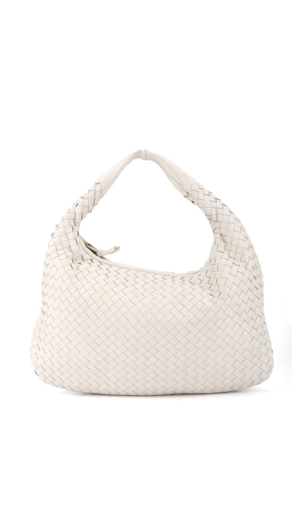 Bottega Veneta Intrecciato Hobo - White