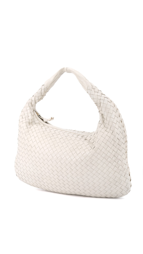 Bottega Veneta Intrecciato Hobo - White