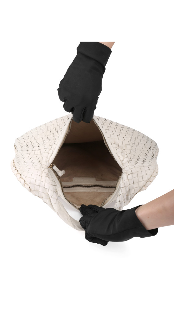 Bottega Veneta Intrecciato Hobo - White