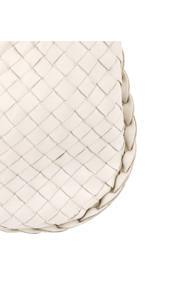 Bottega Veneta Intrecciato Hobo - White