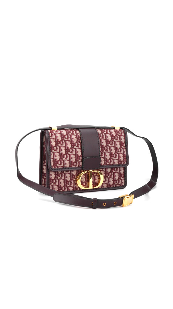 Christian Dior Oblique 30 Montaigne - Burgundy monorgam