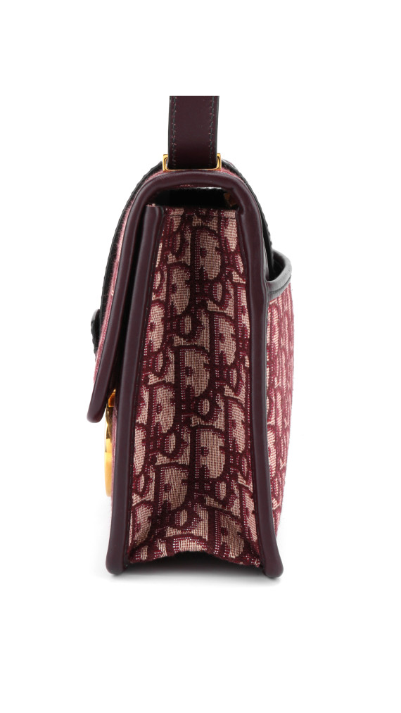 Christian Dior Oblique 30 Montaigne - Burgundy monorgam