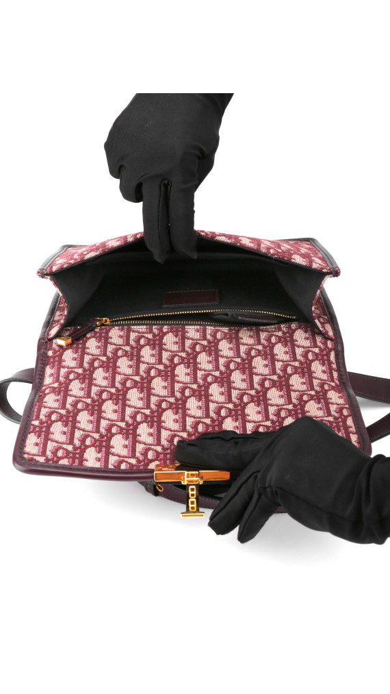 Christian Dior Oblique 30 Montaigne - Burgundy monorgam
