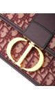 Christian Dior Oblique 30 Montaigne - Burgundy monorgam