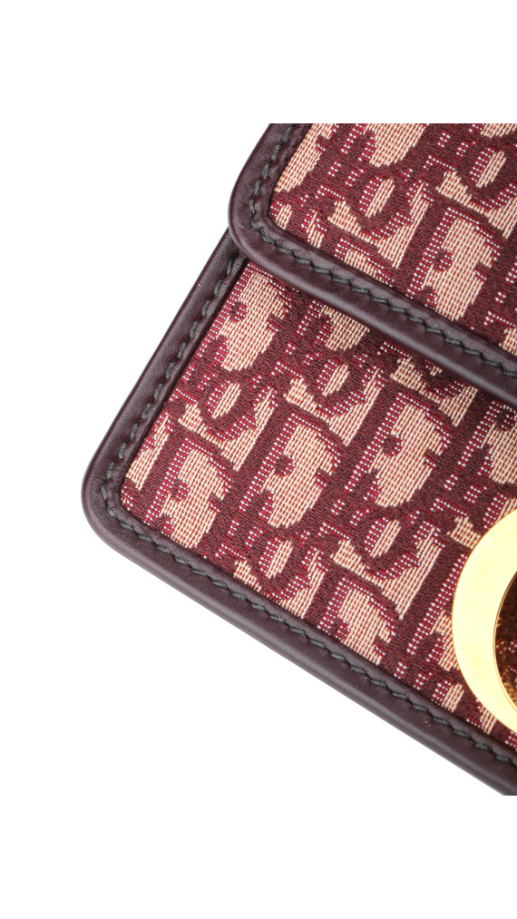 Christian Dior Oblique 30 Montaigne - Burgundy monorgam