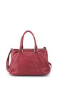 Prada Vitello Daino Shoulder Bag - Burgundy