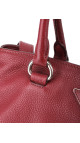 Prada Vitello Daino Shoulder Bag - Burgundy