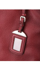 Prada Vitello Daino Shoulder Bag - Burgundy