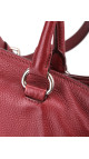 Prada Vitello Daino Shoulder Bag - Burgundy