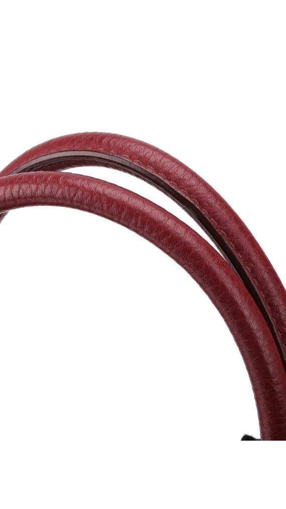 Prada Vitello Daino Shoulder Bag - Burgundy