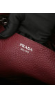 Prada Vitello Daino Shoulder Bag - Burgundy