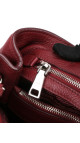 Prada Vitello Daino Shoulder Bag - Burgundy