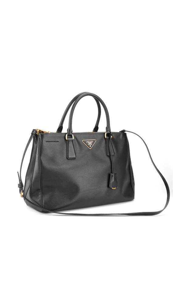 Prada Galleria Saffiano Shoulder Bag - Black