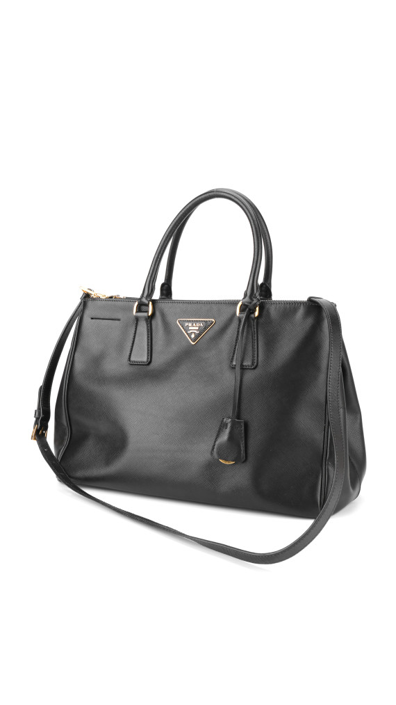 Prada Galleria Saffiano Shoulder Bag - Black