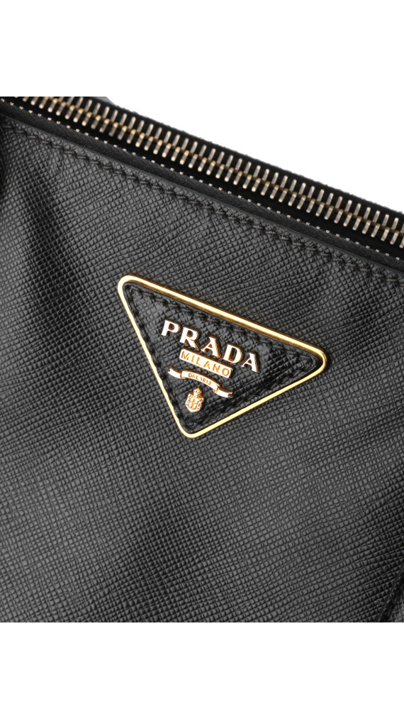 Prada Galleria Saffiano Shoulder Bag - Black