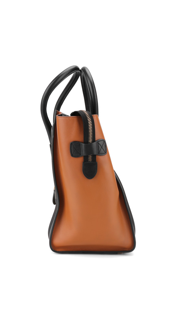 Céline Luggage Mini Tote i tricolor kalveskinn (Den største str)