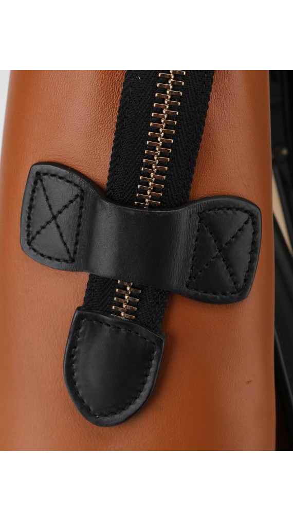 Céline Luggage Mini Tote i tricolor kalveskinn (Den største str)