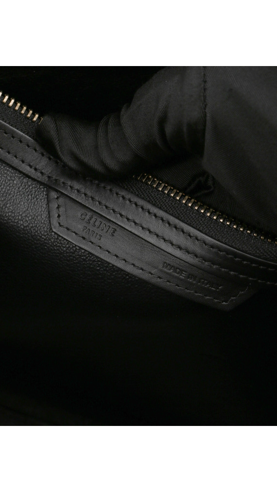 Céline Luggage Mini Tote i tricolor kalveskinn (Den største str)