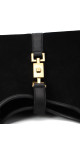 Gucci Jackie Hobo Bag i svart semsket skinn