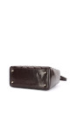 Christian Dior Lady Dior Medium i mørk brun patent skinn