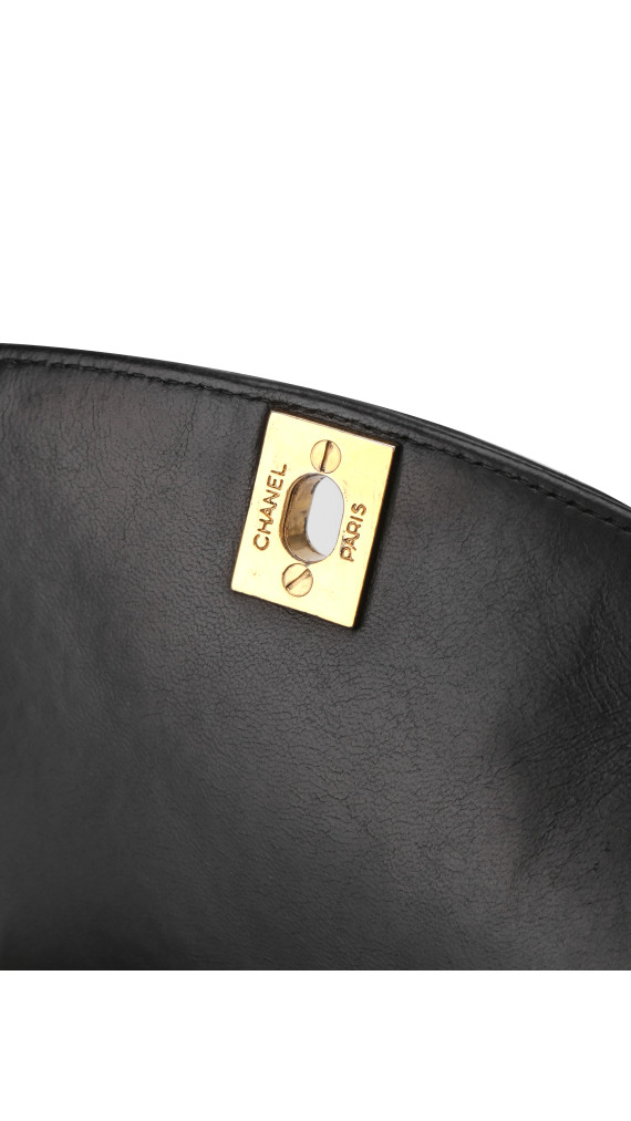Chanel Diana Flap Bag i svart lammeskinn