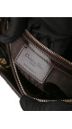 Christian Dior Lady Dior Medium i mørk brun patent skinn