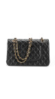 Chanel Classic Double Flap Medium i svart lammeskinn