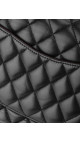 Chanel Classic Double Flap Medium i svart lammeskinn