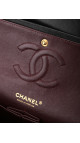 Chanel Classic Double Flap Medium i svart lammeskinn
