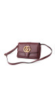 Gucci Arli Small Shoulder Bag i burgunderrødt skinn