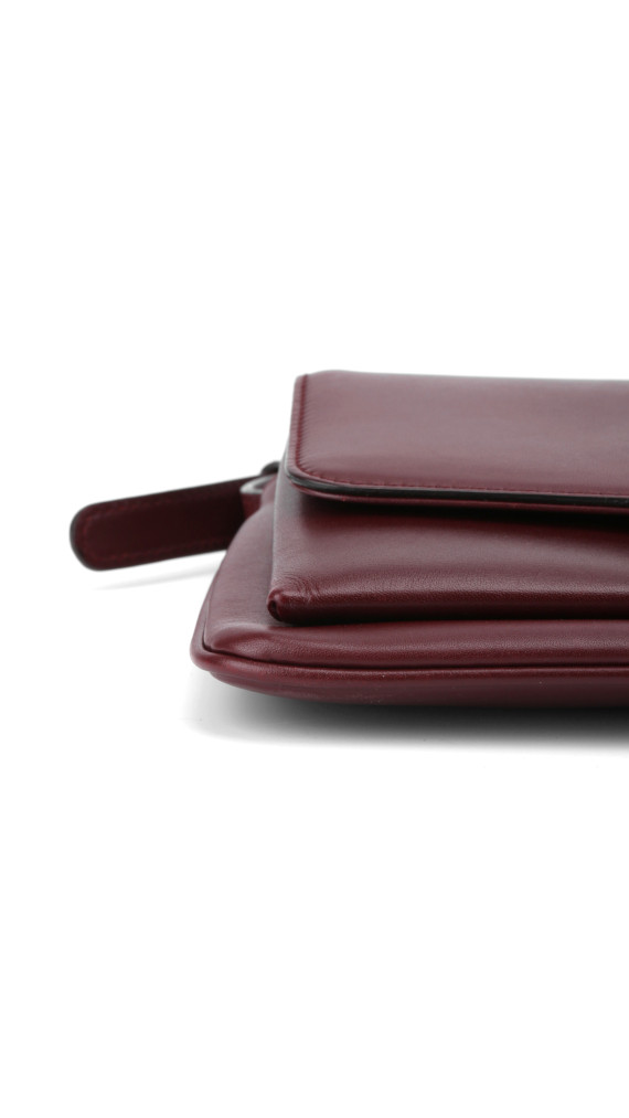 Gucci Arli Small Shoulder Bag i burgunderrødt skinn