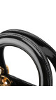 Christian Dior Lady Dior Medium i svart patent skinn