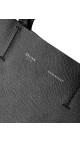 Céline Vertical Cabas i svart grained kalveskinn