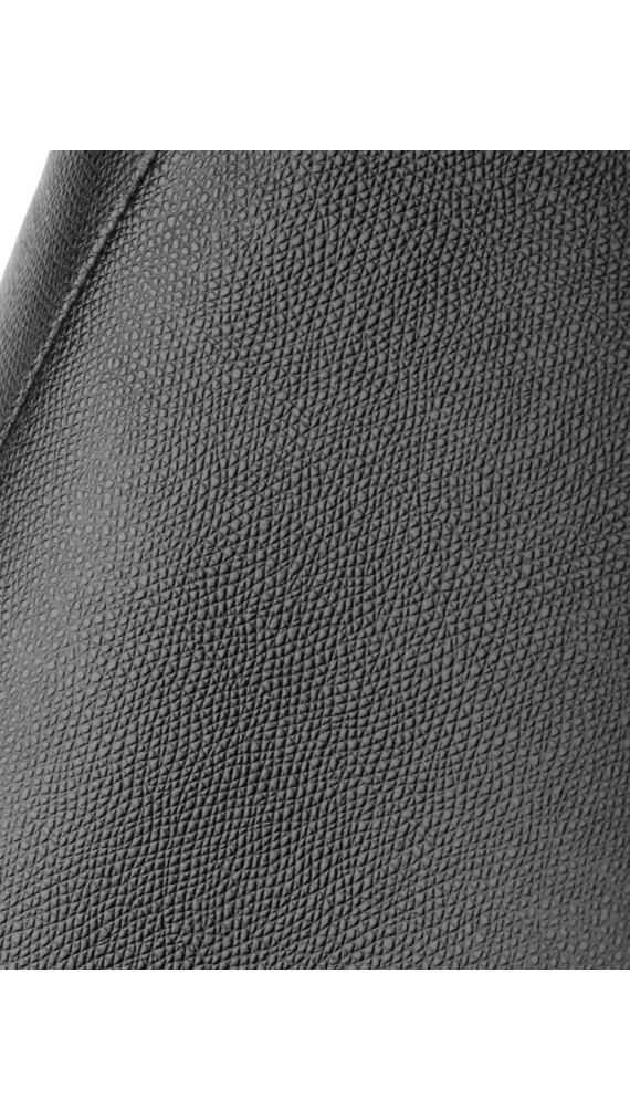 Céline Vertical Cabas i svart grained kalveskinn