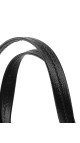 Céline Vertical Cabas i svart grained kalveskinn