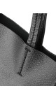 Céline Vertical Cabas i svart grained kalveskinn